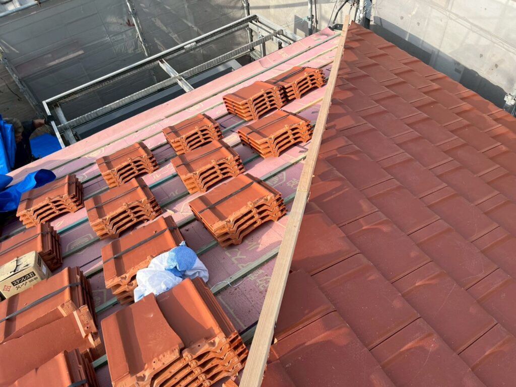 瓦葺き状況